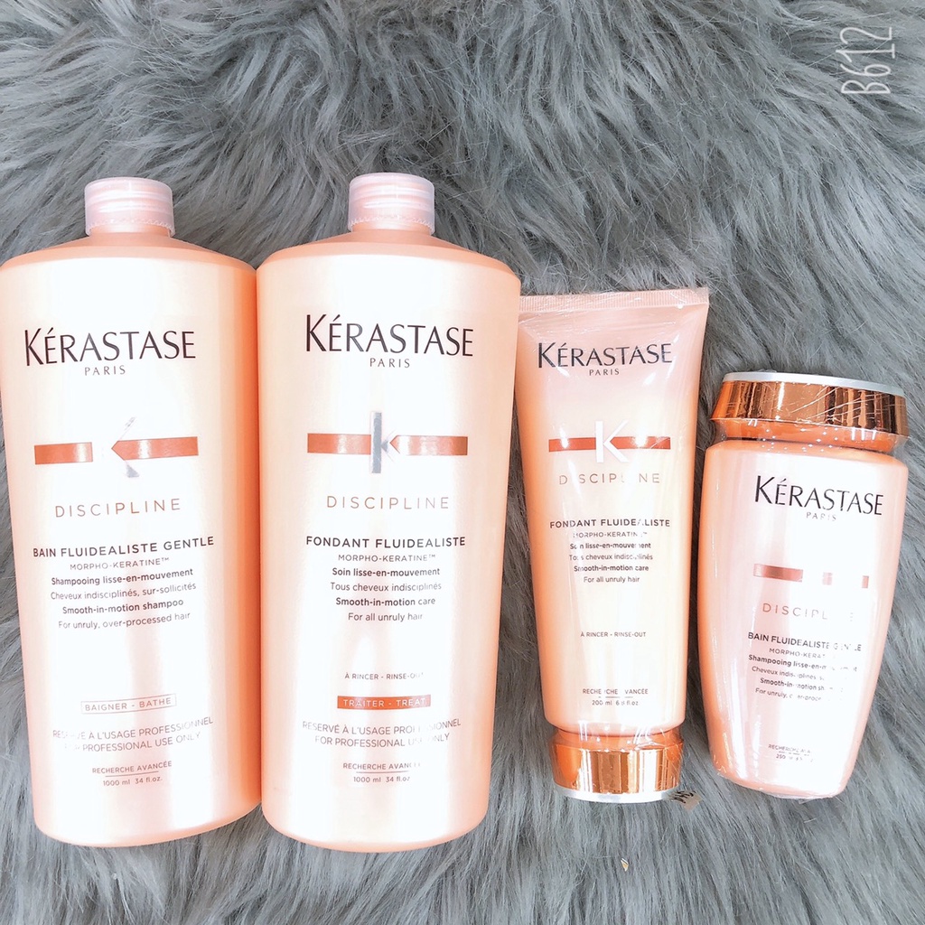 Bộ dầu gội xả suôn mượt dành cho tóc thẳng hoặc tóc uốn xoăn KERASTASE Discipline LOREAL ( hàng chính hãng )