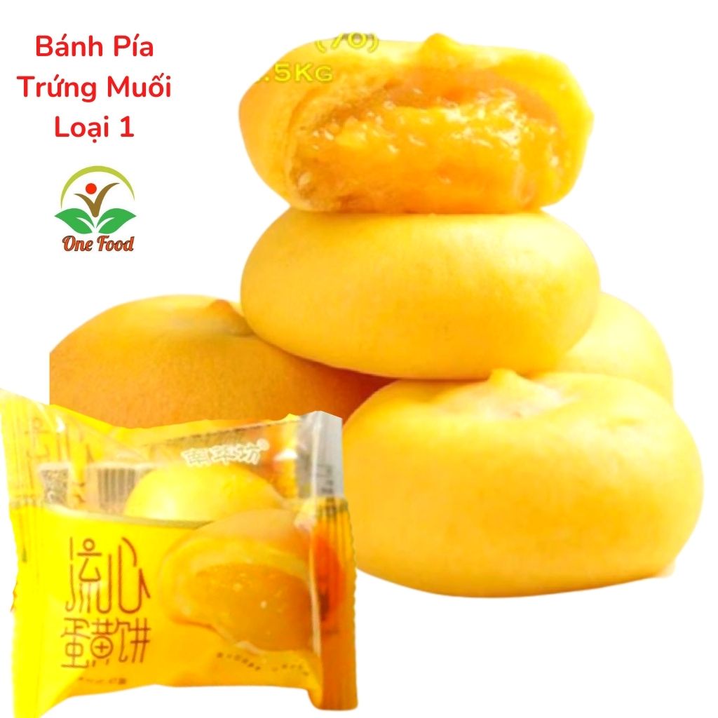 Bánh Pía Trứng Muối Ngàn Lớp Tan Chảy Loại 1, bánh trứng chảy Siêu Ngon DATE luôn Mới, OneFood68