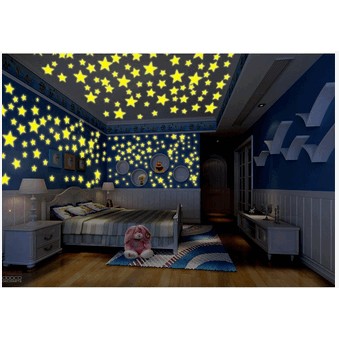 combo 100 sao dạ quang phát sáng