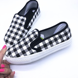 Giày slip on Koin kẻ ô VV193