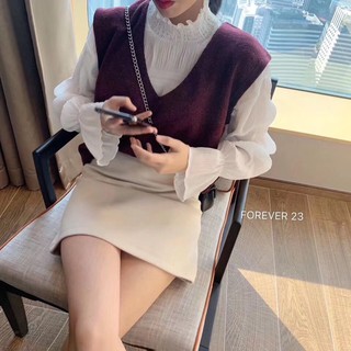 Set áo gile kèm áo tiểu thư