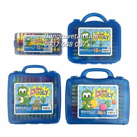 [ TÂM TÂM ] Bút Sáp dầu Dooly Hộp Nhựa, Dooly Oil Pastel