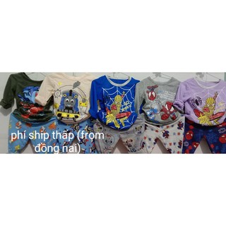 Combo 5 bộ dài tay trẻ em 6 - 10