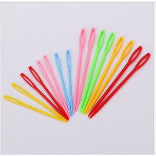 Gói 5-10 cây kim nhựa khâu len size 5-7-9cm