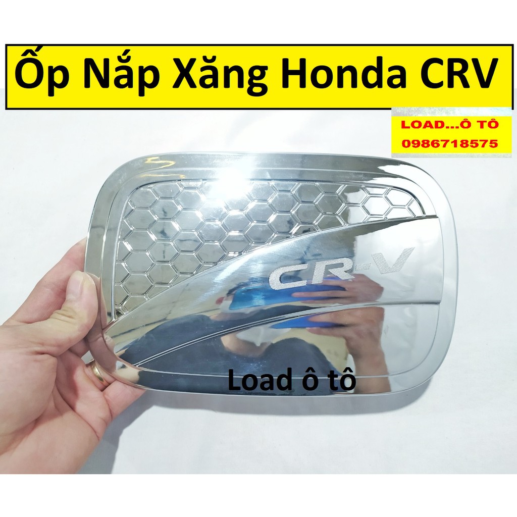 Ốp nắp bình xăng Xe Honda CRV 2022-2018 mạ Crom Sáng Bóng