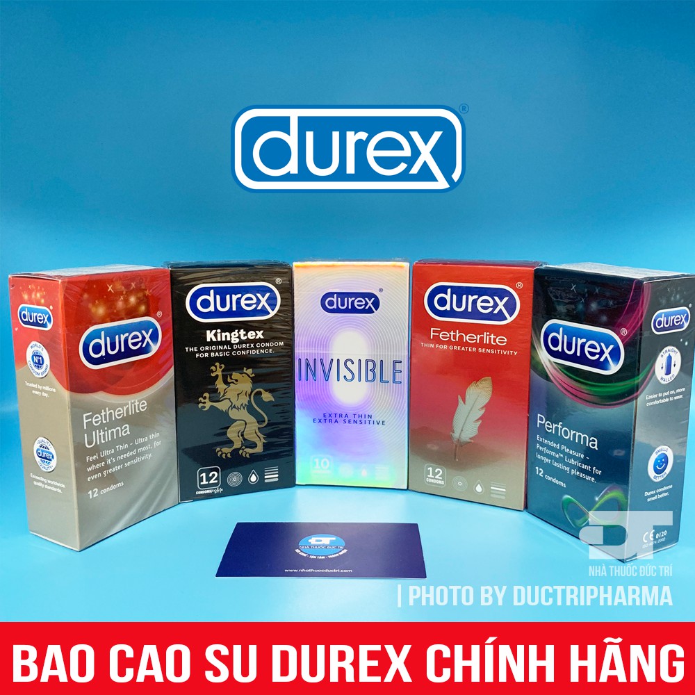 [CHÍNH HÃNG] Bao cao su Durex Kingtex (12 bao). NHẬP KHẨU BỞI DKSH Việt Nam