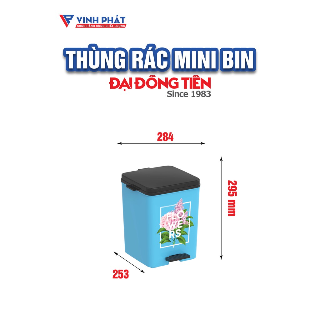 THÙNG RÁC NHỰA CAO CẤP MR BIN / SUPER BIN ĐẠI ĐỒNG TIẾN [ L1511 ] [ L1512]