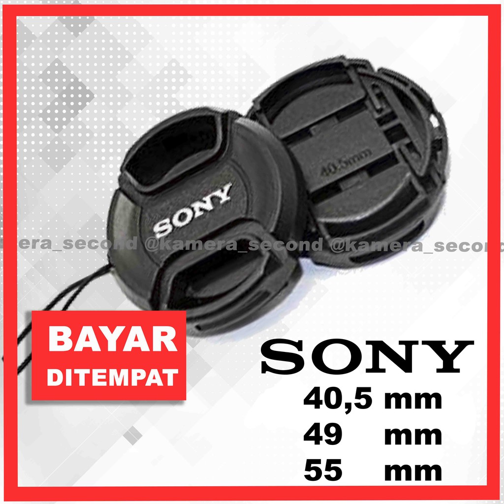 Nắp Đậy Ống Kính Máy Ảnh Sony 40.5mm 40 5 49mm 55mm A5000 A6000 A6300 Nex 7 Dsc H400 H300