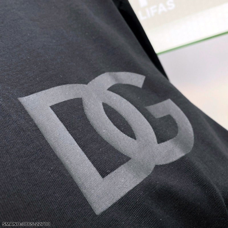 Áo Phông Nam Logo Vòng Cổ Siêu Đẹp - Áo Thun Nam DG In Nhiệt Cao Cấp