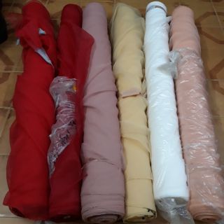 Vải Voan Xốp Làm Hoa Trang Trí, May Váy Công Chúa khổ vải 1.5m