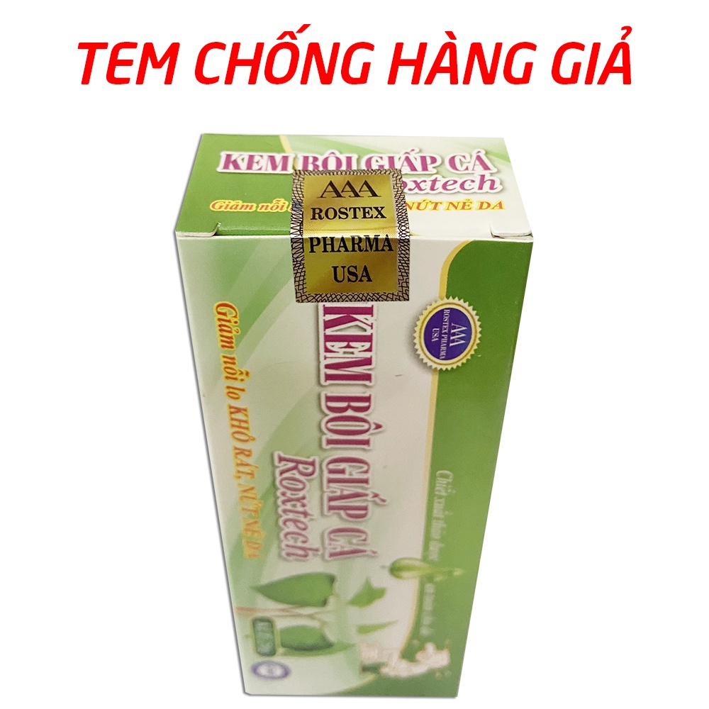 Kem bôi diếp cá, dầu hoa anh thảo giảm khô rát, nứt nẻ da, đau rát búi trĩ - Tuýp 20g [Kem bôi giấp cá Roxtech]