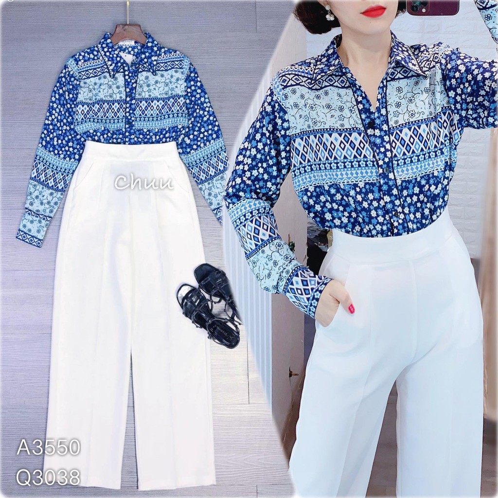 Quần tây ống rộng dáng suông basic, vải không nhăn CHUU Q3038 | BigBuy360 - bigbuy360.vn