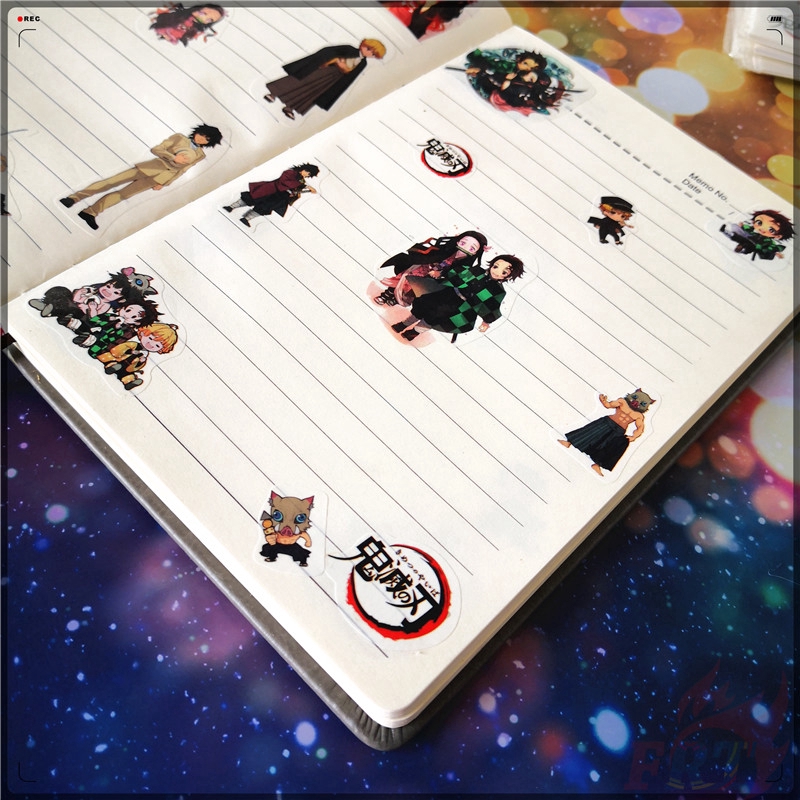 ❉ Demon Slayer: Kimetsu No Yaiba Stickers ❉ 6Sheet/Set Anime DIY Diary Scrapbooking Decals Stickers
