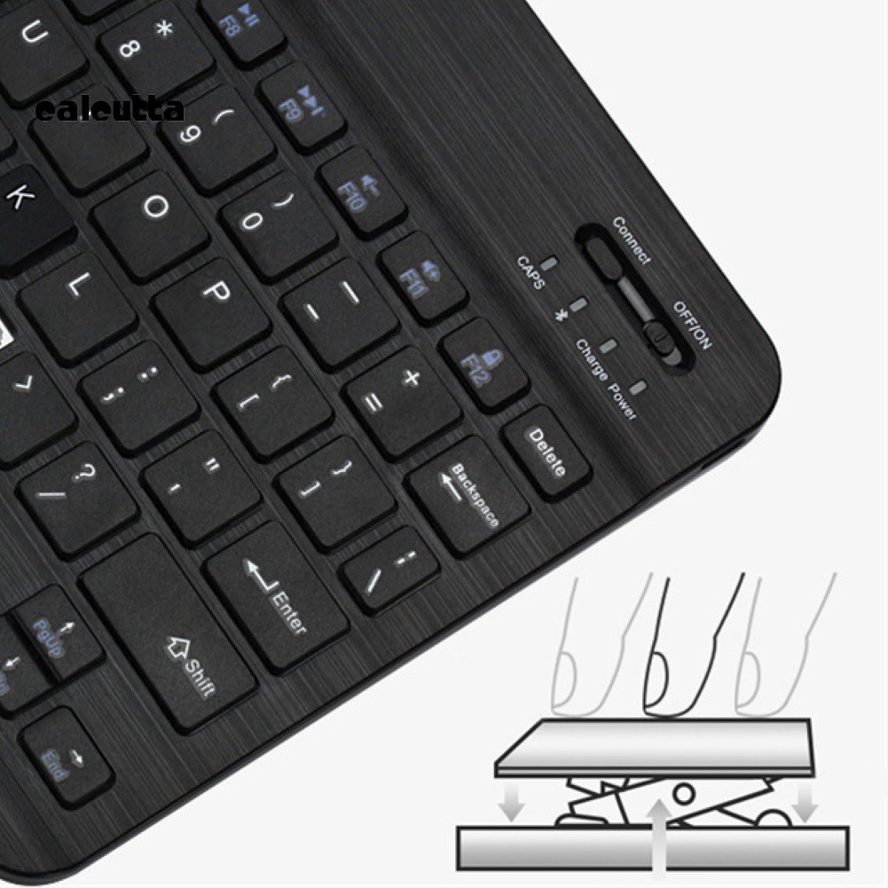 ✡COD✡7/10inch Mini Slim Wireless Bluetooth Keyboard Keypad for Phone Tablet Laptop