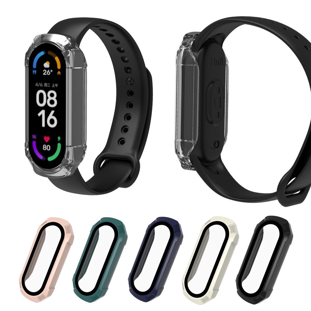 Kính cường lực PC 2 trong 1 cho Xiaomi Miband 7 6 5 4 3