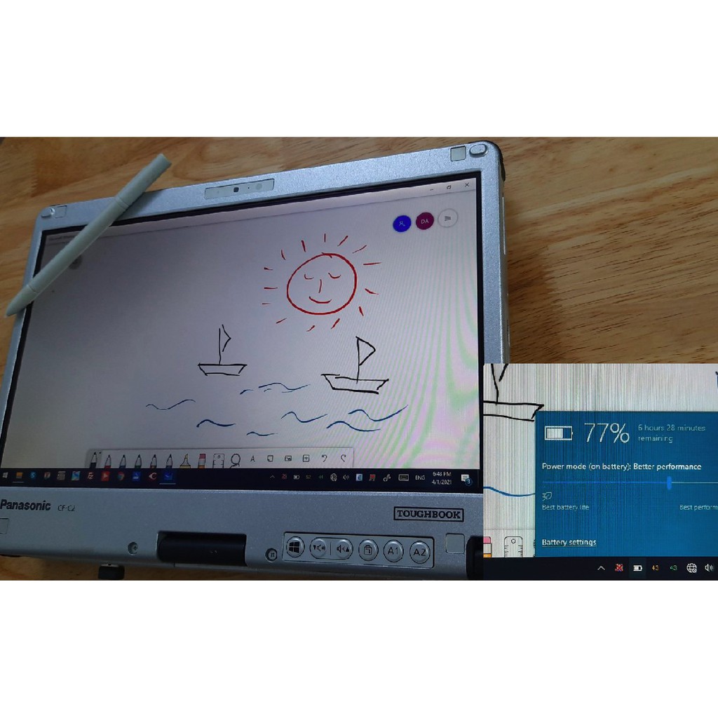 Laptop PANASONIC CF-C2 siêu bền với màn hình cảm ứng và bút vẽ | BigBuy360 - bigbuy360.vn