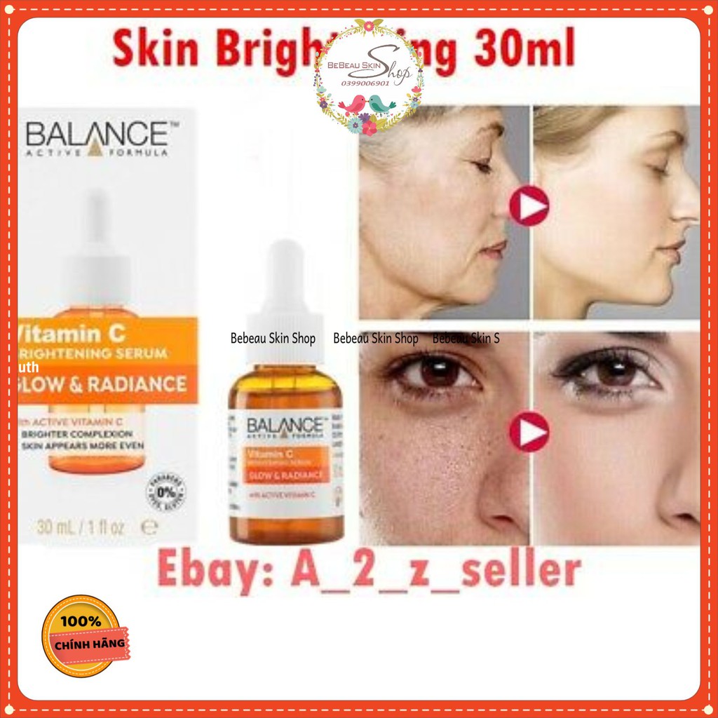 Serum Balance Vitamin C Brightening Serum Glow & Radiance-Tinh Chất VitaminC Thế Hệ Mới 30ml