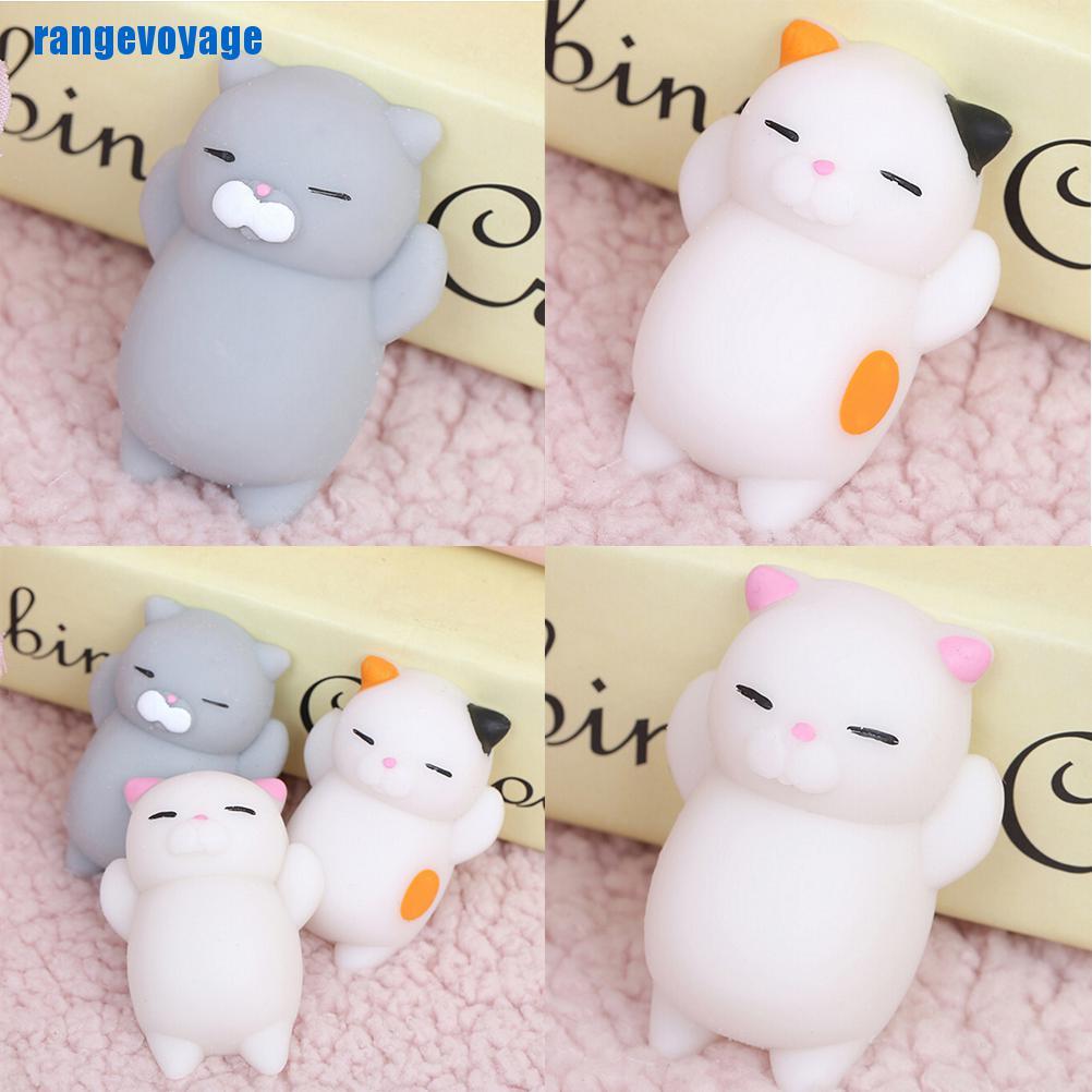 (Hàng Mới Về) Đồ Chơi Nắn Bóp Đàn Hồi Giảm Stress Hình Mèo Dễ Thương
