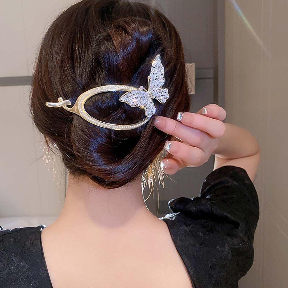 Kẹp Tóc Càng Cua Đính Đá Zircon Cỡ Lớn Thời Trang Hàn Quốc Cho Nữ|Kẹp Tóc