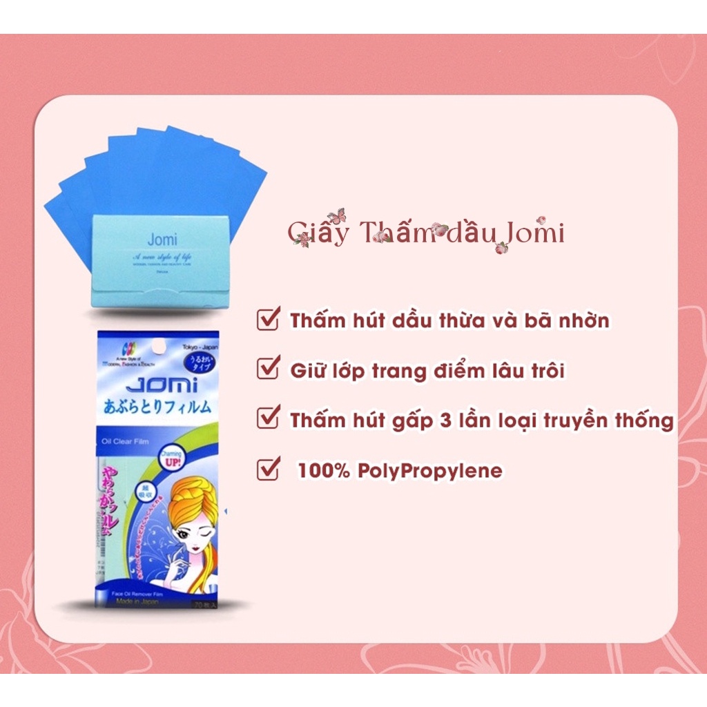 Giấy Thấm Dầu Jomi Nhật Bản Thấm Dầu Dạng Phim Japan Oil Clear Film