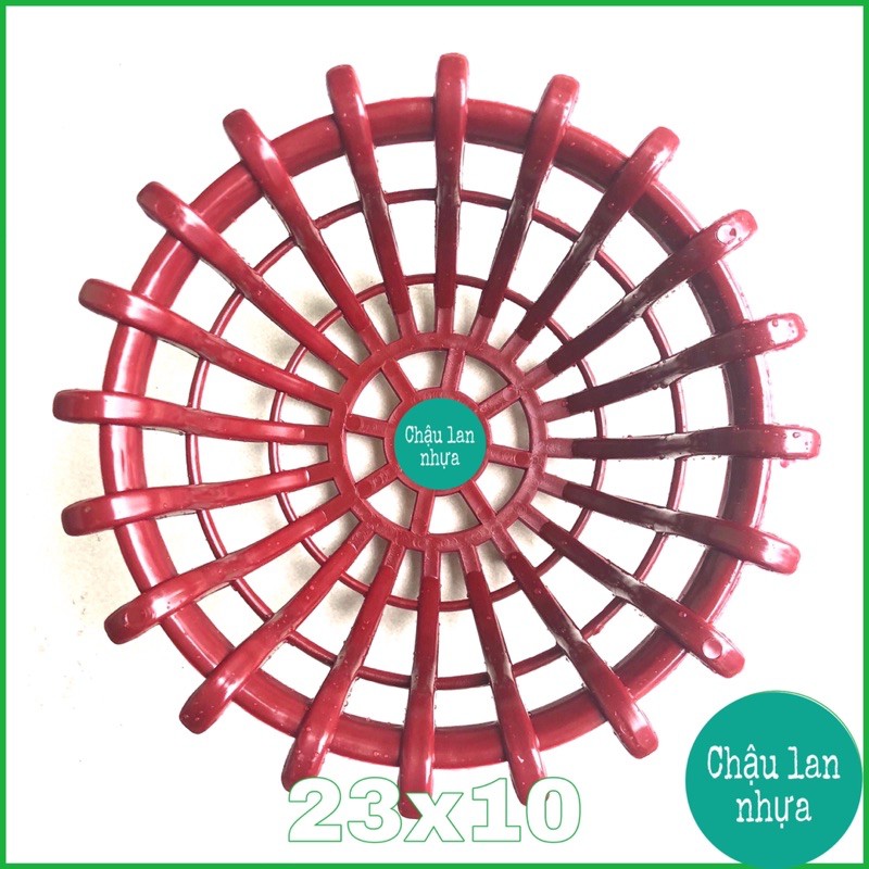 Chậu trồng lan dáng sen f23