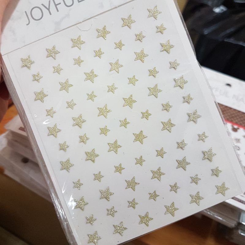 -STICKER DÁN MÓNG NHŨ FLASH MÀU GOLD