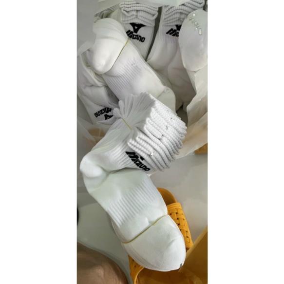 Tất / Vớ cổ cao nam nữ Mizuno đá banh thể thao dệt kim loại dày dặn, mềm thấm hút mồ hôi tốt