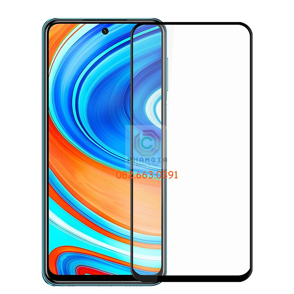 Kính cường lực Xiaomi Redmi Note 9s / Note 9 pro / Note 9 pro max full màn hình, full keo, siêu chuẩn