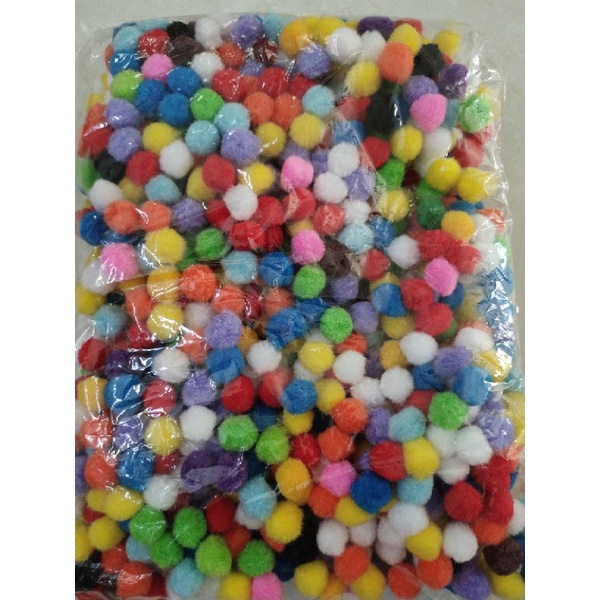 Hạt pom pom 1 bịch nhiều màu