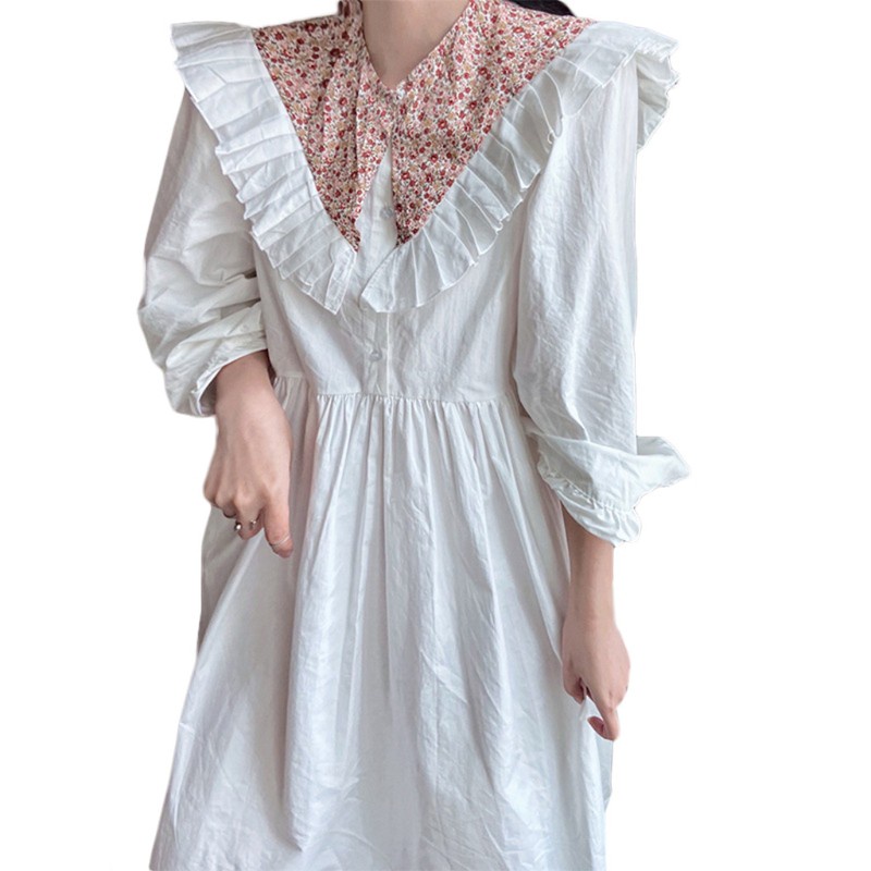 Khăn Choàng Cổ Chiffon In Họa Tiết Hoa Phong Cách Lolita Ngọt Ngào Cho Nữ | BigBuy360 - bigbuy360.vn