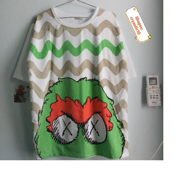 [Kèm video + hình thật] Set áo Kaws + quần short cartoon bơ unisex
