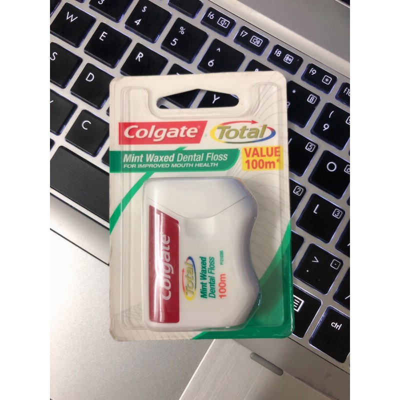 Chỉ nha khoa hương bạc hà Colgate Total Mint Waxed Dental Floss 100m
