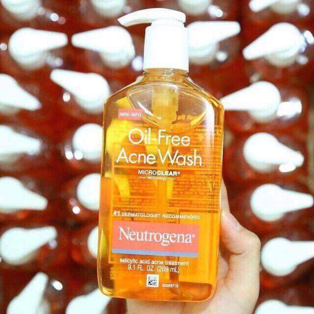 Sữa rửa mặt hỗ trợ ngừa mụn Neutrogena Oil-Free Acne Wash 269ml