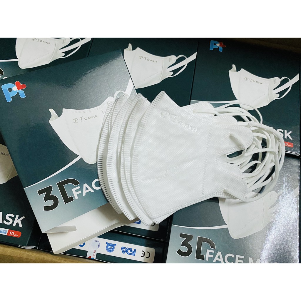 HỘP 10 CÁI KHẨU TRANG NGƯỜI LỚN 3D FACE MASK PHƯƠNG TUYẾN | BigBuy360 - bigbuy360.vn