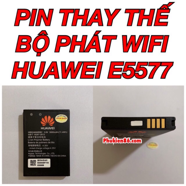 Pin Huawei E5577 / pin thay thế của bộ phát wifi Huawei E5577 3000mAh / Thủ Dầu Một Bình Dương