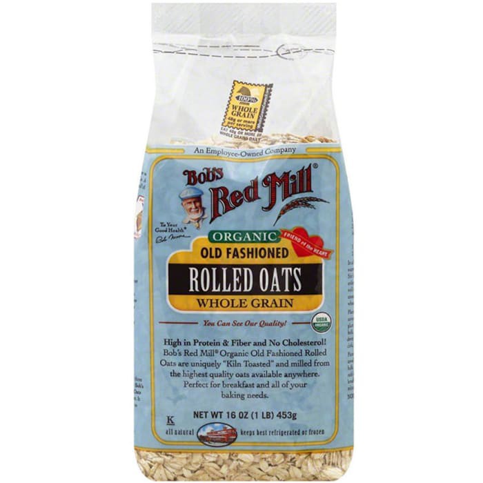 Yến Mạch Ăn Liền Organic Tự Nhiên Bob's Red Mill Rolled Oats Whole Grain Mỹ (100% From USA)