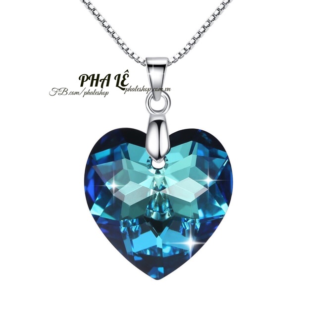 Mặt Dây Chuyền Pha Lê Swarovski Trái Tim Đa Dát S18mm