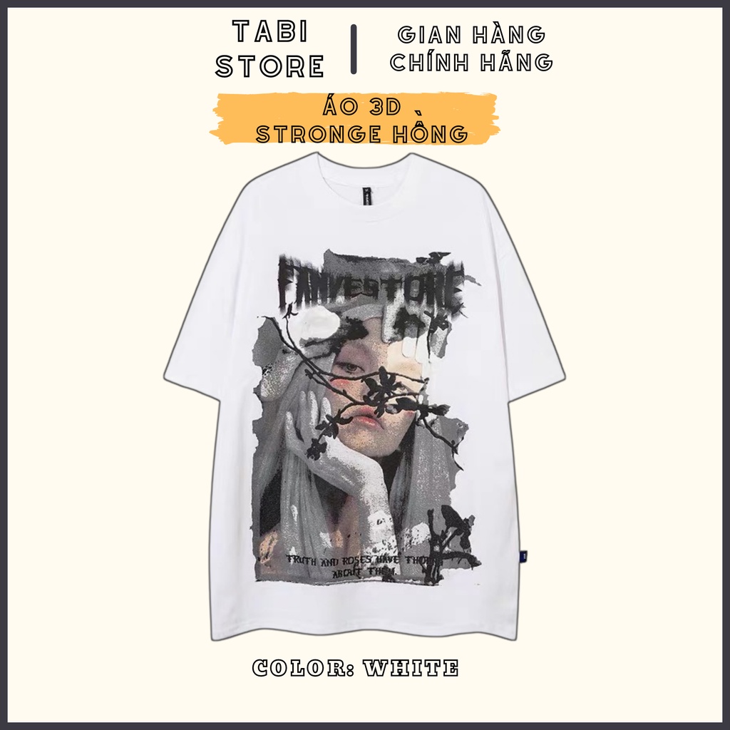 Áo thun tay lỡ unisex in 3D dáng rộng thun cotton dưới 75kg tabistore -  FANVESTONE