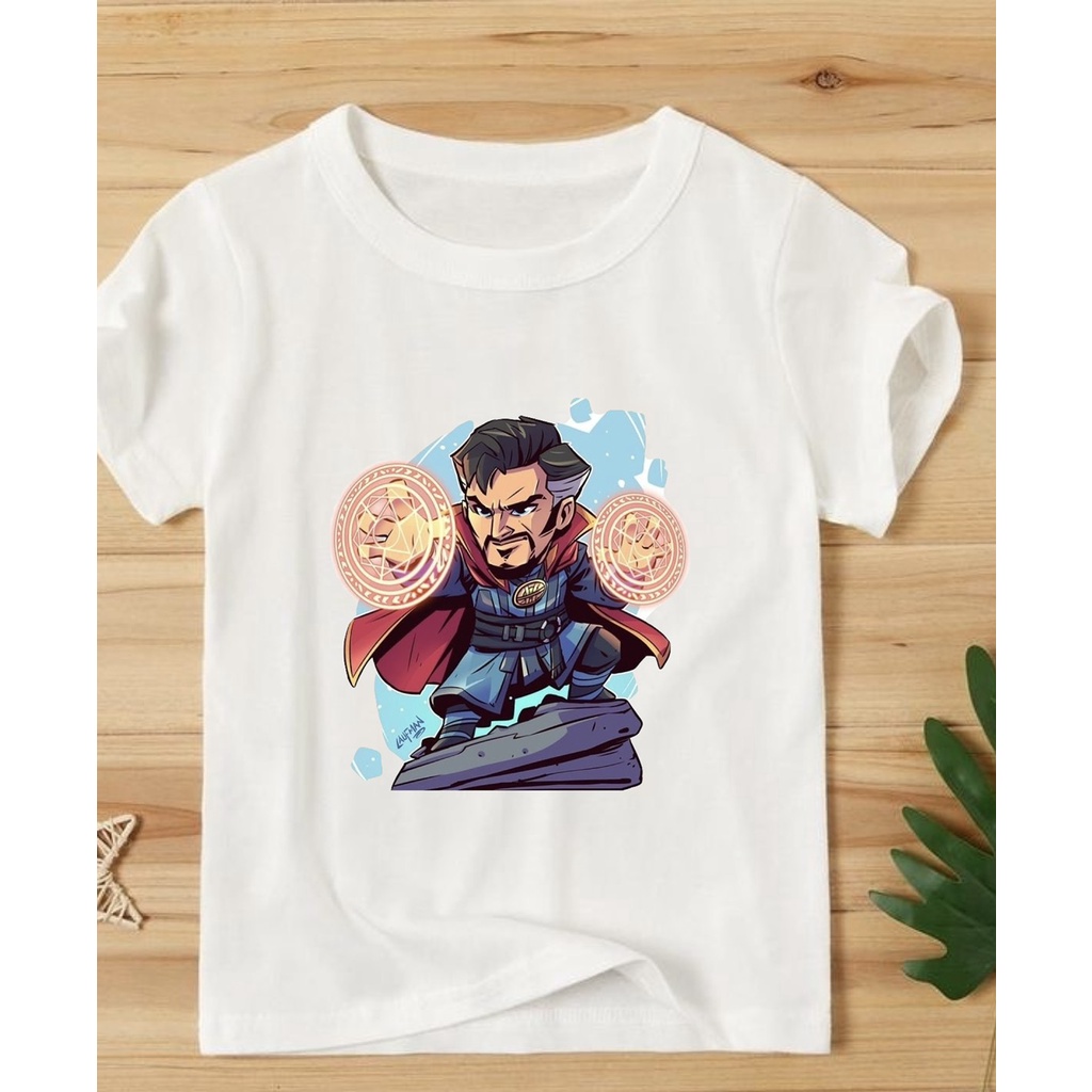 áo thun bé trai in hình siêu anh hùng doctor strange cotton thoải mái chất đẹp