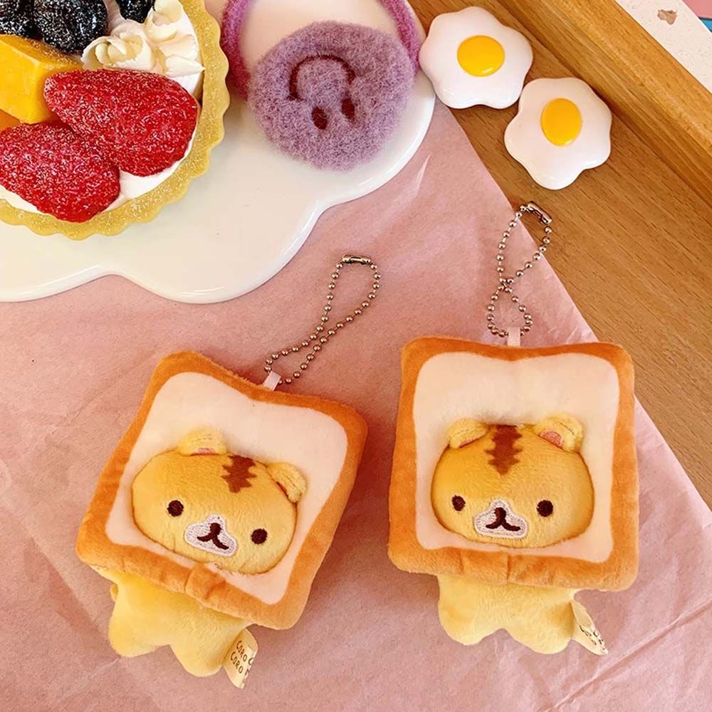 Móc khóa hình mèo nhồi bông mềm mại xinh xắn dễ thương