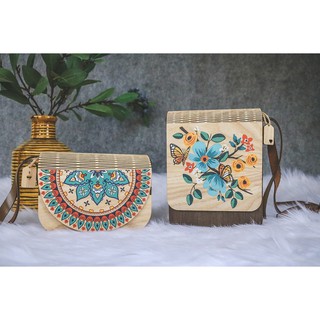 Túi Gỗ họa tiết Vintage
