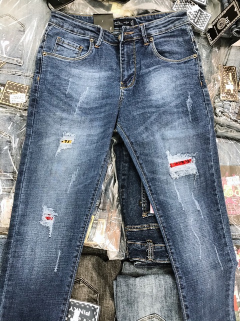 QUẦN JEAN NAM RÁCH FORM ĐẸP SLIM FIT QN418