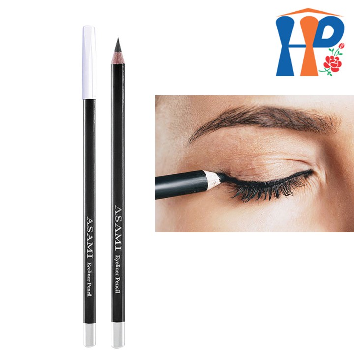 Chì Kẻ Mí Mắt Asami BK01 (đen) - Eyeliner Pencil - viền mí, kẻ mí, định hình cho đôi mắt | BigBuy360 - bigbuy360.vn