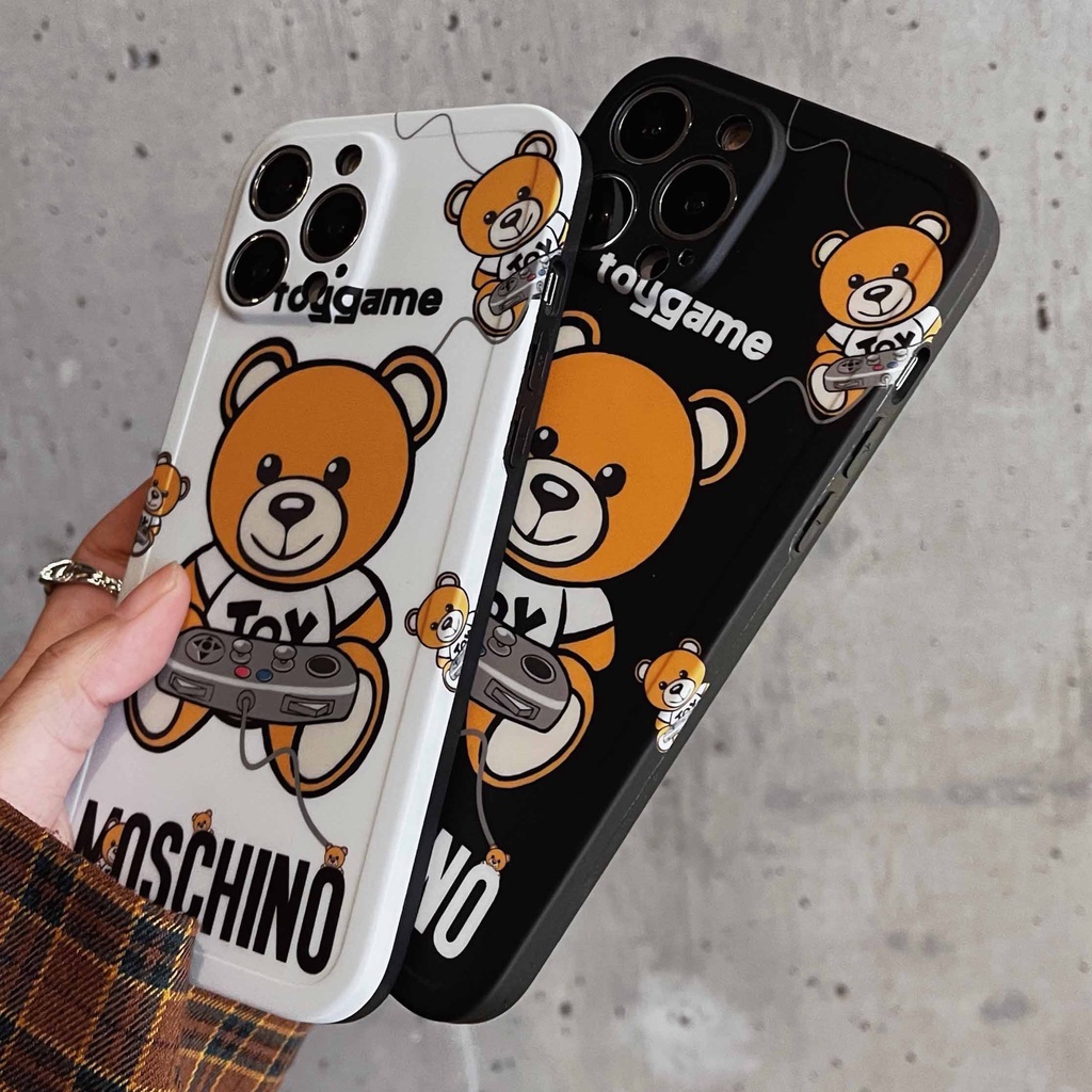 Ốp Điện Thoại Chống Sốc In Hình Gấu Dễ Thương Cho iPhone 14 13pro max 12pro 11promax