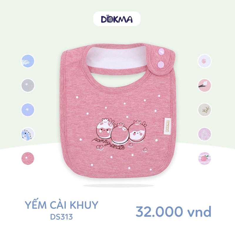DS313 Yếm cotton cài khuy Dokma