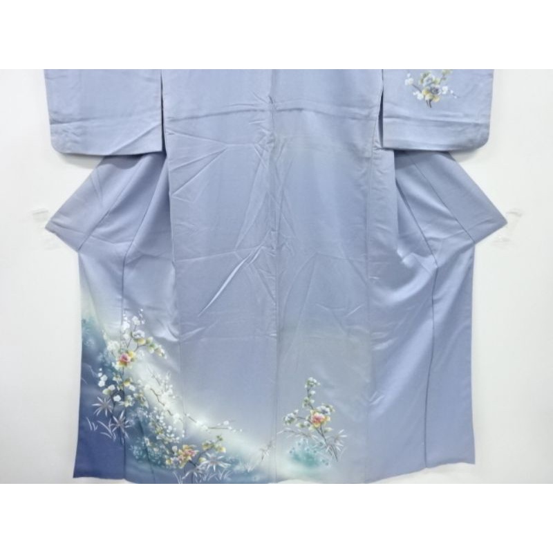 Antique Kimono Nhật Bản - Branch Ume and Peony - Cành hoa mơ và hoa mẫu đơn