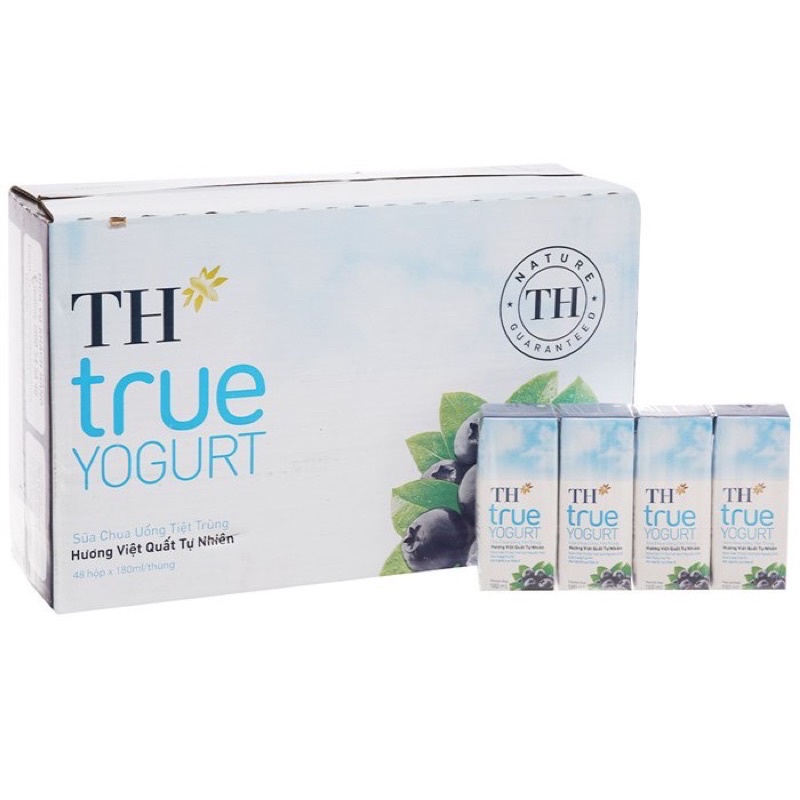 Sữa chua uống trái cây TH True Yougurt 180ml (Date mới)