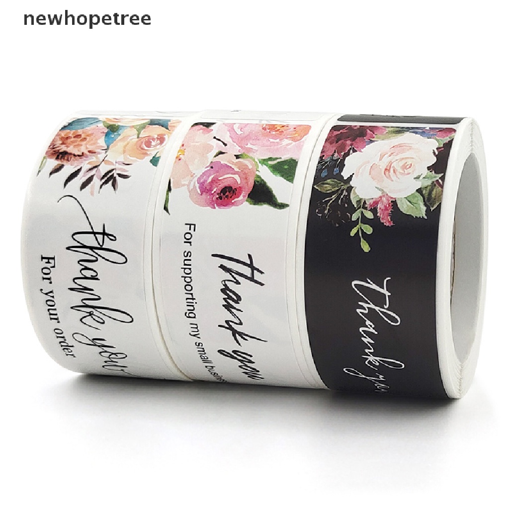 Cuộn 120 Nhãn Dán Niêm Phong Bao Bì In Chữ Thank you for your order