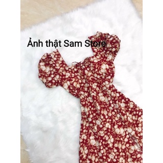 Đầm Lụa Xẻ Tà Nhún Ngực Siêu Xinh Size M