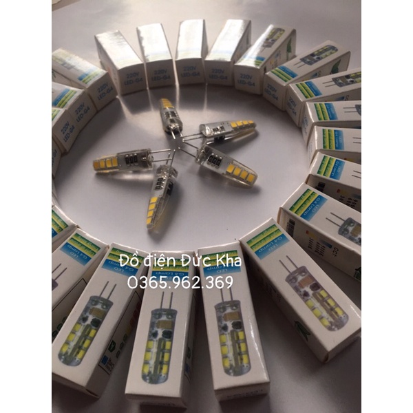 BÓNG LED 2 CHÂN GHIM G4 CÔNG SUẤT 3W DÙNG CHO ĐÈN THỜ, ĐÈN TRANG TRÍ...